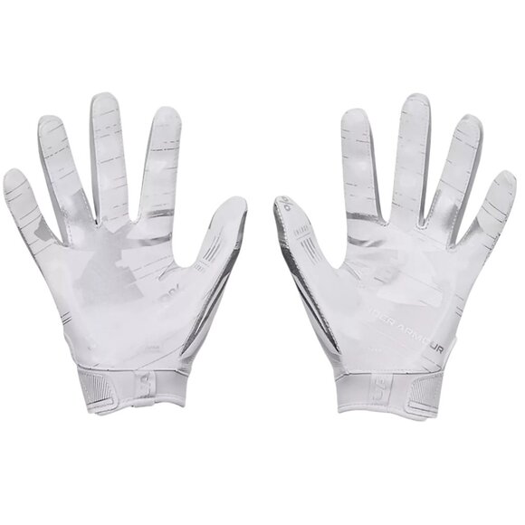 Under Armour YSM Football Gloves Size S Super Sticky Glue Grip White/Silver NWT - Picture 2 of 7